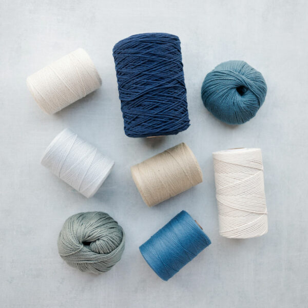 Make More: Blue & Ivory Rigid Heddle Weaving 2.0 Colorway