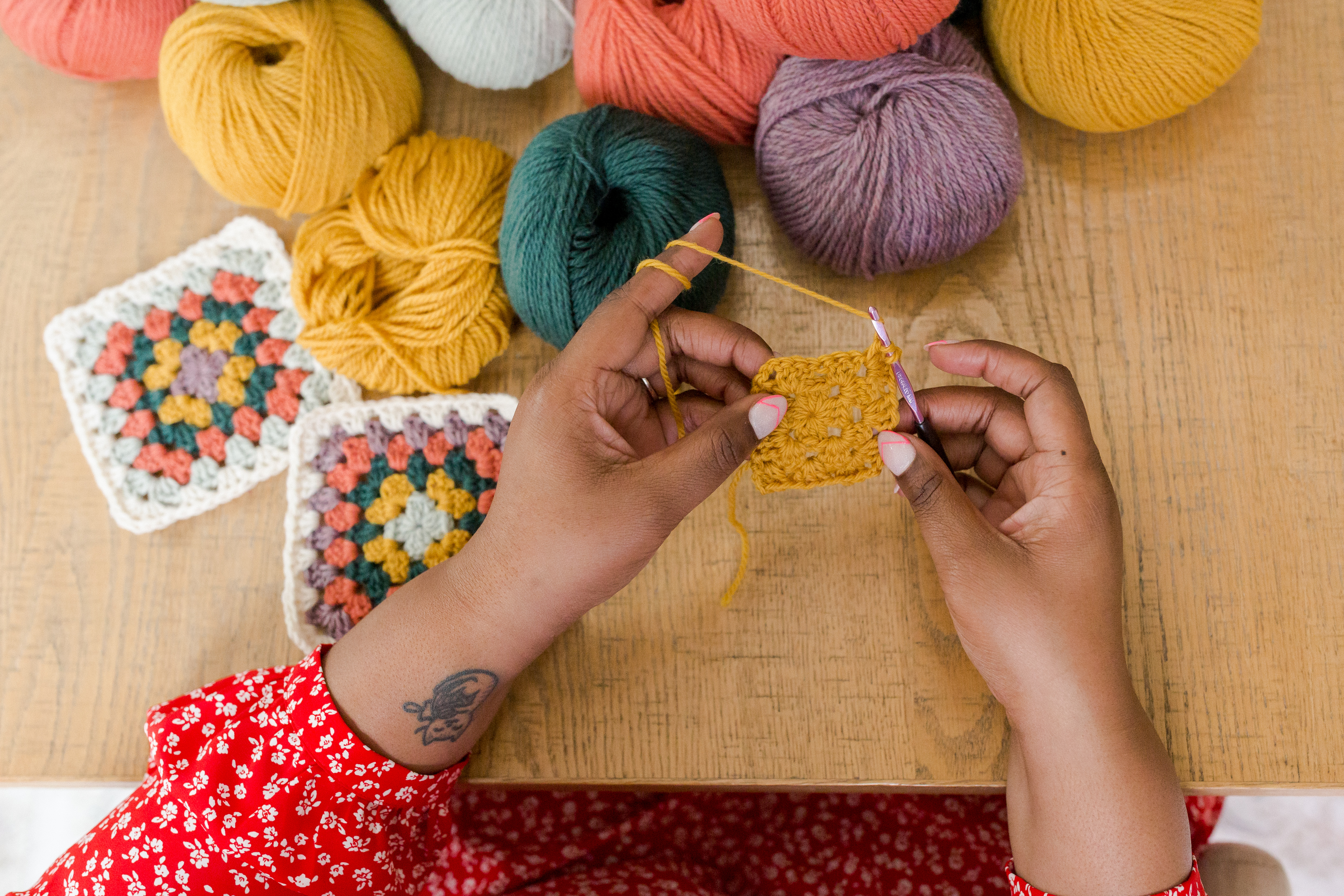 Crochet Granny Squares Bag Workshop