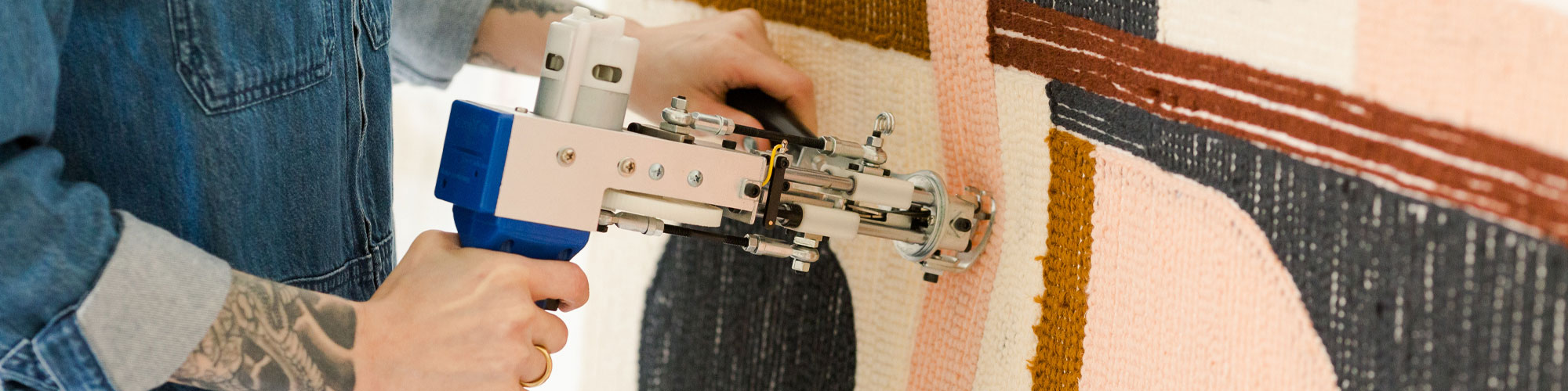 Diy Carpet Pillow Tapestry, Carpet Sewing Gun