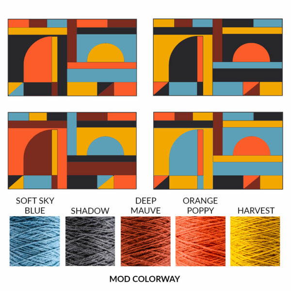 Mod Colorway - Rug Tufting, Meg Brunston