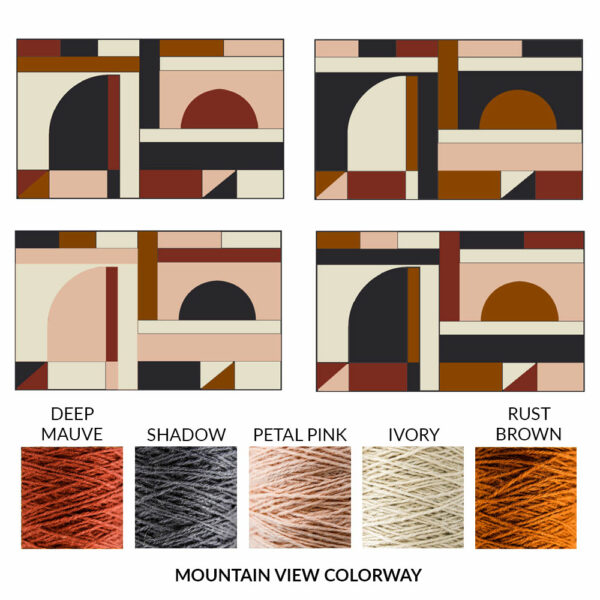 Mountain View Colorway - Rug Tufting, Meg Brunston