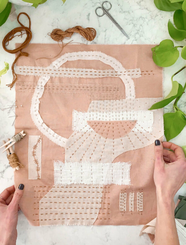 Hand-Stitched Quilt Panels w/ Fabric Remnants | The Crafter's Community Make-Along | Crafter