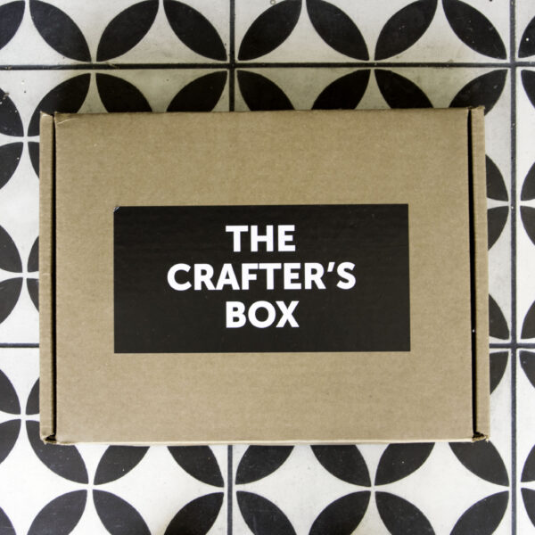 The Crafter's Box box on a doorstep