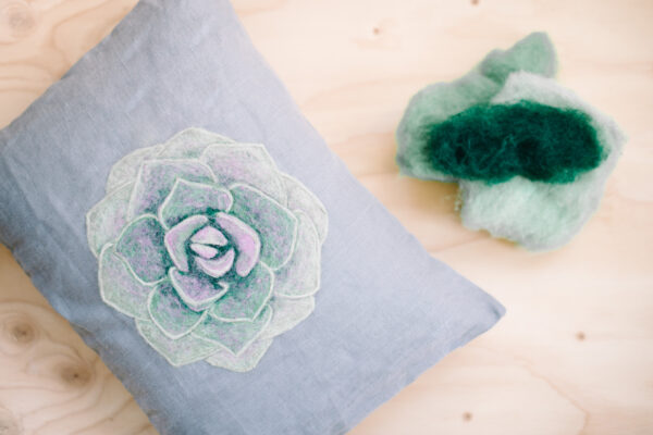 Echeveria Succulent Felted Pattern by Dani Ives | Crafter