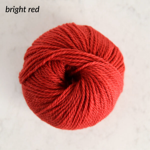 Lucia Wool Yarn - Bright Red