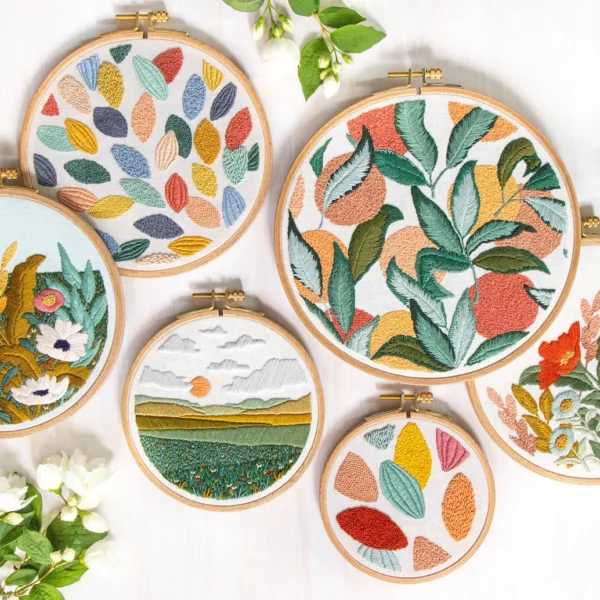 Meadows Collection Embroidery Digital Pattern Set | Lauren Holton, Lark Rising Studios | Crafter