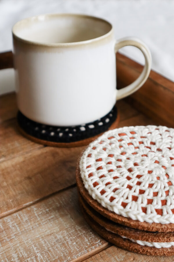 Modern Crochet Coasters Digital Pattern by The Cozy Knot | Crafter