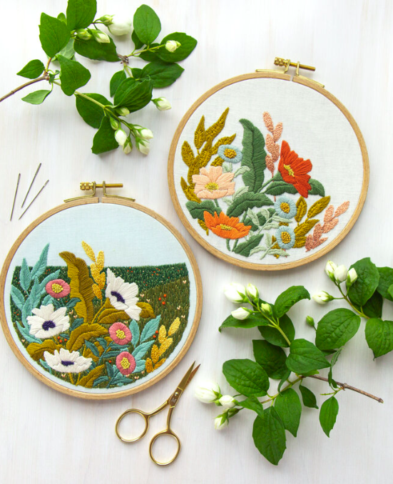 Meadows Collection Embroidery Digital Pattern Set | Lauren Holton, Lark Rising Studios | Crafter
