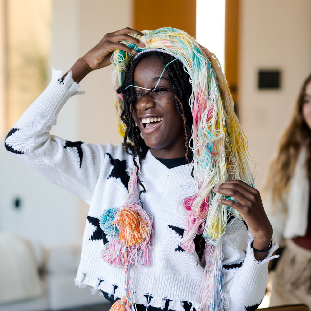 ice dyeing workshop for crafter kids, liz wagner instructor