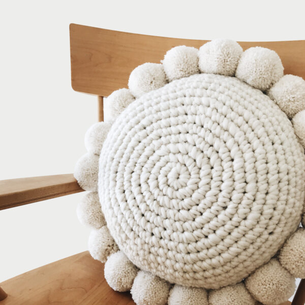 Pestel Pom Crochet Pillow Digital Pattern