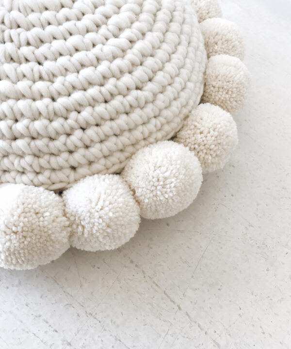 Pestel Pom Crochet Pillow Digital Pattern by DeBrosse | Crafter