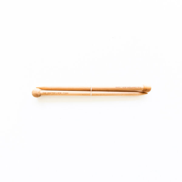 The Crafter's Box Wooden 15mm Knitting Needles