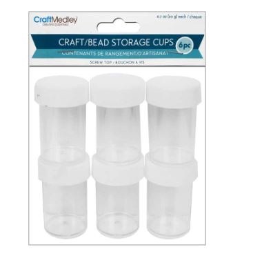 Storage Cups With Lids, .7oz - 6 Pk