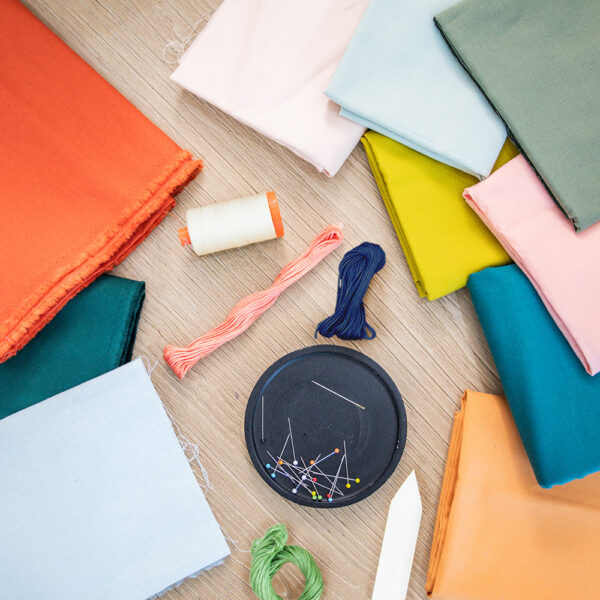 Bojagi Fabric Bundle: Hibiscus Colorway