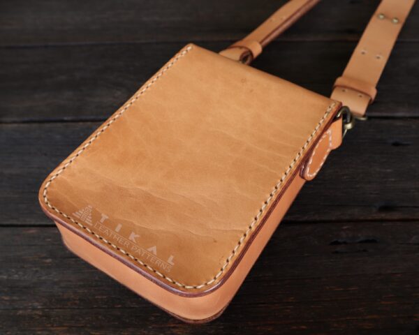 Small Leather Bag Digital Pattern by Tikal Leather Patterns | Crafter