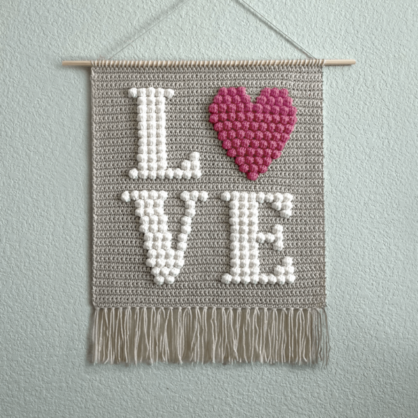 Crochet Love Wall Hanging Digital Pattern