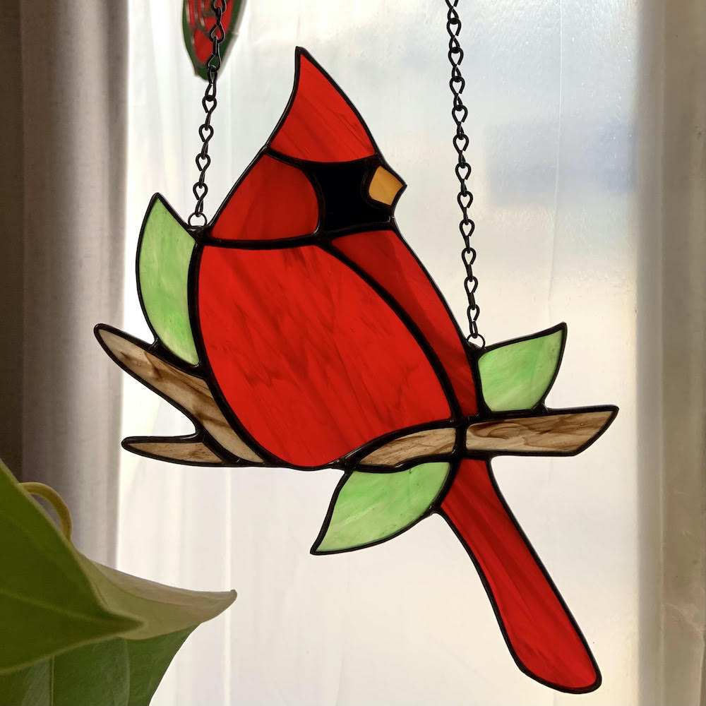 Cardinal Stained Glass Digital Pattern by Colleen Martinez | Crafter