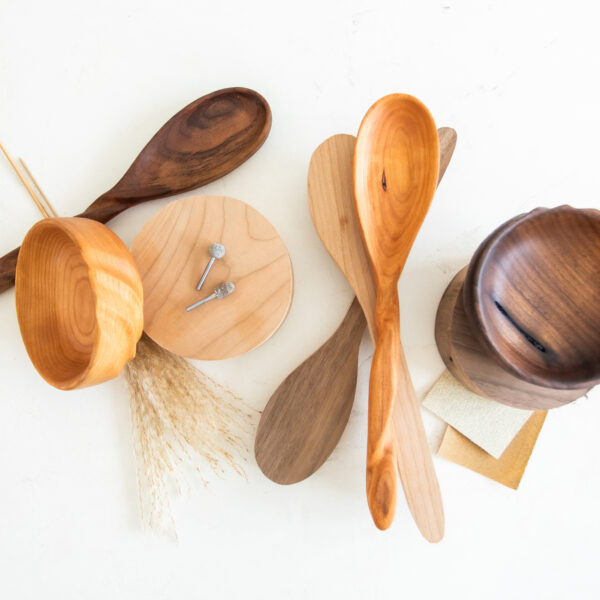 Wood Spoon & Bowl and Burrs Materials Kit