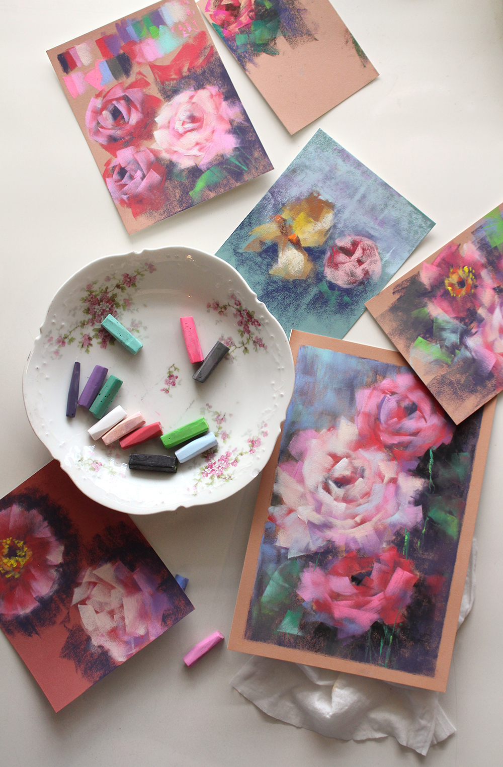 Pastel Florals Workshop | Valerie McKeehan | Crafter