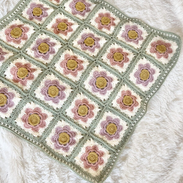 Flora Blanket Crochet Digital Pattern