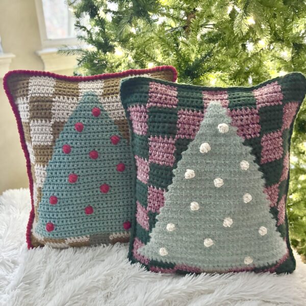 Crochet Spruce Tree Pillow Digital Pattern