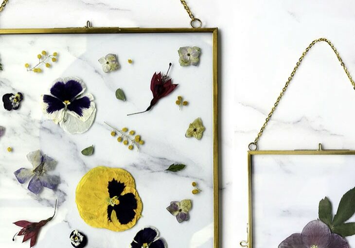 Antiqued Brass Float Frame | Pressed Florals | Karly Murphy | The Crafters Box