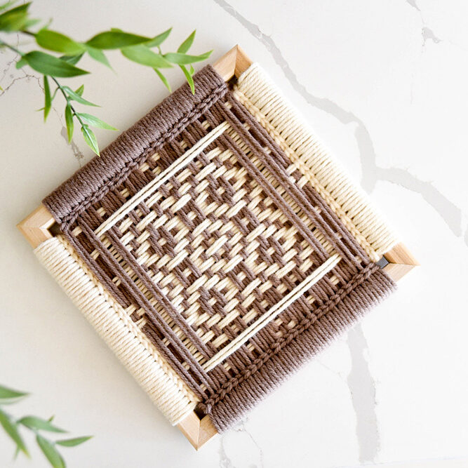 The Crafter's Community Pattern Gallery | Lindsey Campbell Frame Weaving | Tile Mosaic Pattern
