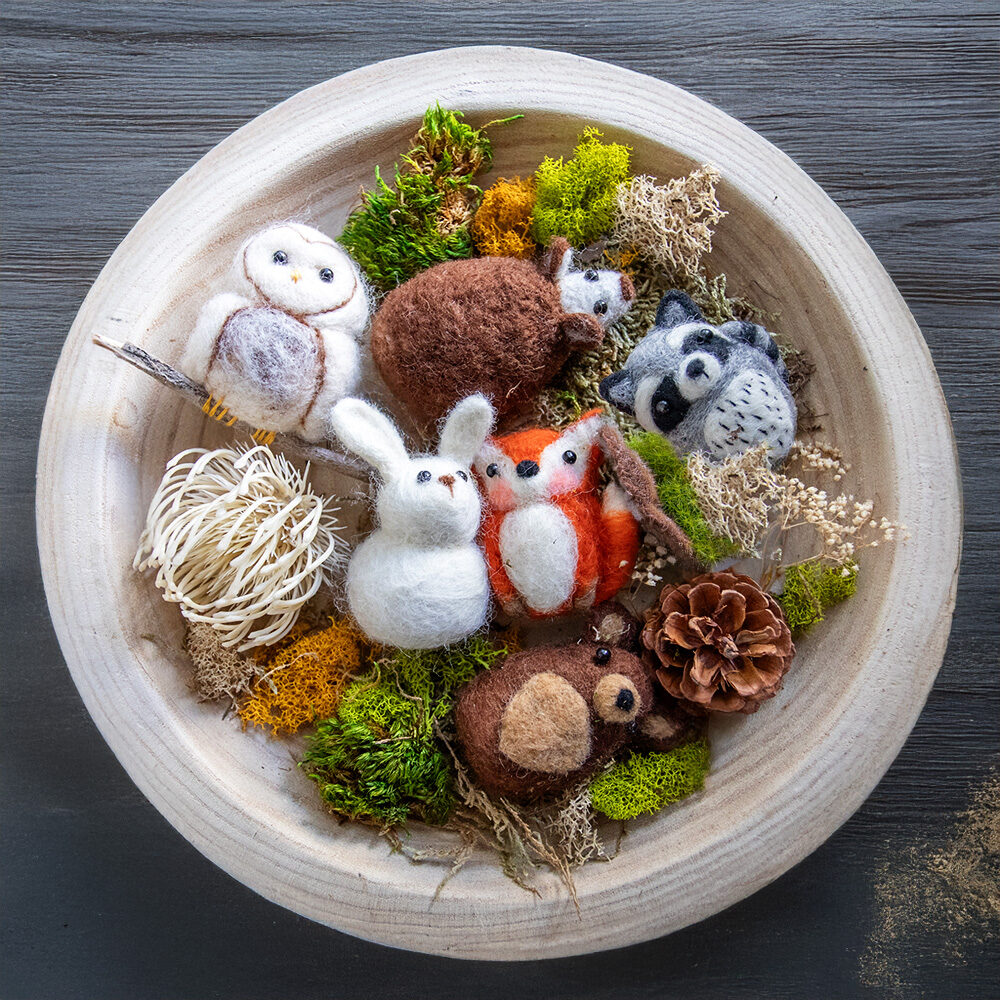 Wool Felted Woodland Animals Workshop | Val Hebert & Liz Wagner | Crafter