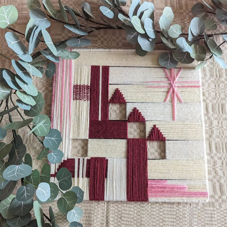 Hand-Wrapped Panel with Cotton Cord Workshop by @lilianaavriel | Crafter