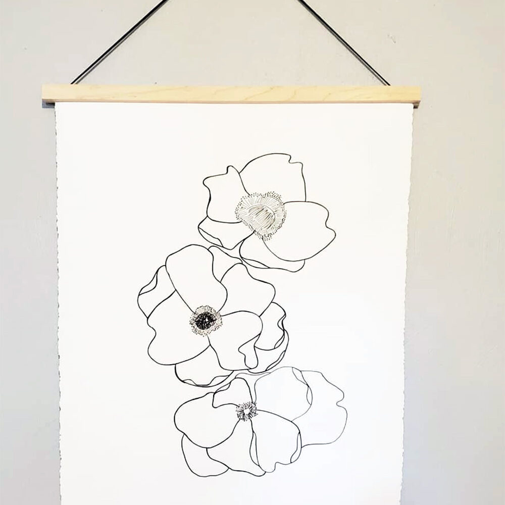 Large Scale Floral Illustration Workshop by @tribeanddesign | Crafter