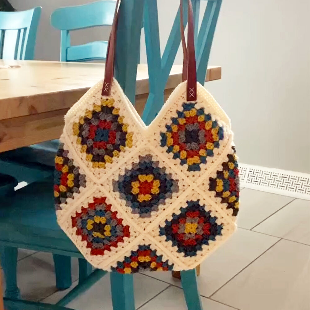 Crochet Granny Squares Bag Workshop by @wold630 | Crafter